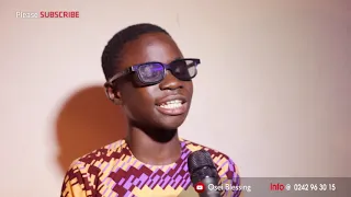 This boy is blind but talented Osei Blessing