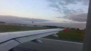 Flight Saint Petersburg - Moscow. Take off Airbus A 319.