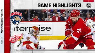 Panthers @ Red Wings 4/17 | NHL Highlights 2022