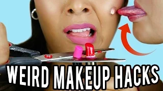 10 Weird Makeup HACKS You've NEVER Seen Before! NataliesOutlet