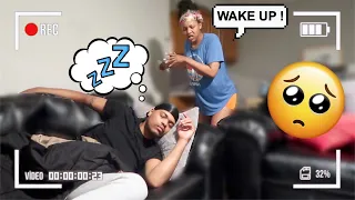 Sleeping On The Couch Prank On Girlfriend!