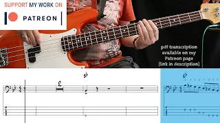 Chuck Berry - Johnny B Goode (Bass cover with tabs)