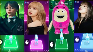 WEDNESDAY ADDAMS BLOODY MARY vs BLACKPINK JISOO FLOWER vs ODDBODS vs LISA MONEY BLACKPINK