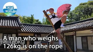 A man who weighs 126kg is on the rope (2 Days & 1 Night Season 4 Ep.92-2) | KBS WORLD TV 210926