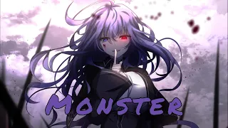 [Nightcore]  Monster [Lyrics] 🎧🎶