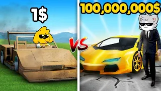 AUTO de 1$ vs AUTO de 100.000.000$ en GTA 5 💰😂