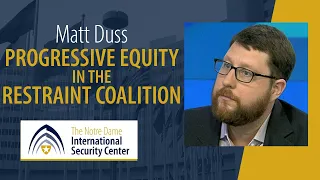 "The Progressive Equity in the Restraint Coalition" | NDISC Seminar Series