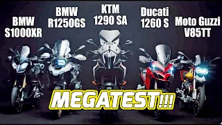 Moto Guzzi V85TT | Ducati Multistrada 1260S | BMW S1000XR | KTM 1290 Super Adventure | BMW R1250 GS