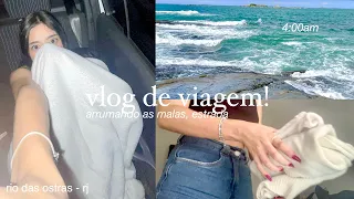 viajando para a praia! vlog: arrumando minha mala (necessaire, roupas) e pegando estrada🐚🫧🏝️