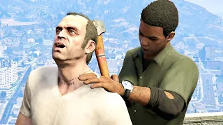 GTA V PC Lamar Kills Trevor (Editor Rockstar Movie Cinematic Short Film)