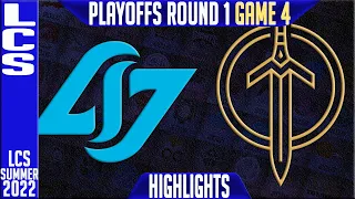 CLG vs GG Highlights Game 4 LCS Playoffs 2022 Round 1 Lower Counter Logic Gaming vs Golden Guardians