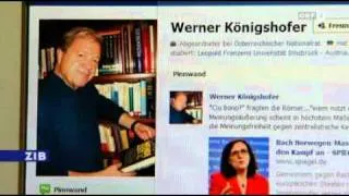 Werner Königshofer Nationalratsabgeordneter der FPÖ steht unter Druck - ZIB 27.7.2011 - 19.30 Uhr