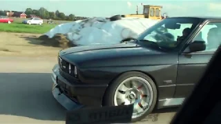 BMW M3 E30 V10 vs BMW M3 V8. S85 POWER!  ONE TAKE UNCUT