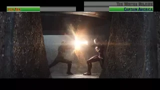 Iron Man vs Captain America and The Winter Soldier...with healthbars