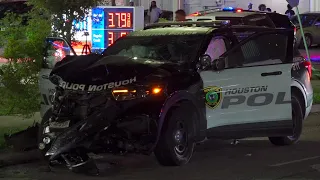 Major Crash Involving Police Unit | Houston