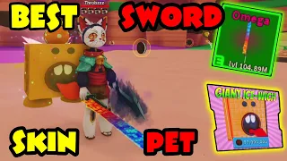 Got The Best Sword Pets And Skins In Giant Simulator!!