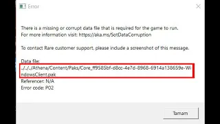 Sea of Thieves "There is Missing or Corrupted Files Error " FIX (Steam)