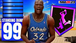 99 STANDING DUNK "SLASHER BULLY" SHAQ BUILD IS THE MOST DOMINANT CENTER BUILD IN NBA 2K23!!!