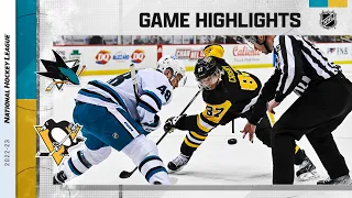 Sharks @ Penguins 1/28 | NHL Highlights 2023