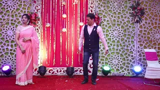 Funny couple dance..By Ajit💏Charu Jain #sangeet #marriage #parody