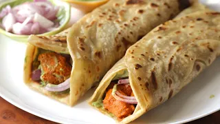 Chicken tikka paratha roll recipe | Iftar recipes | Ramzan recipes | paratha roll recipe