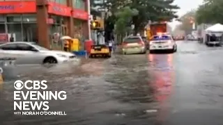 Record-breaking rainfall causes flooding in New York City