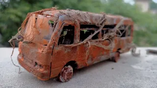 Restoration Abandoned TOYOTA Coaster Mini bus - Model Bus Restore