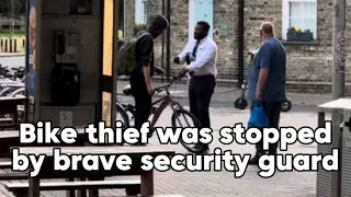 Cambridge bike thief was stopped by brave security guard