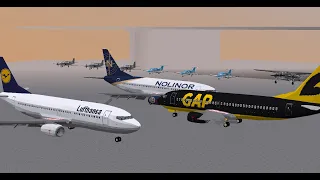 Minecraft Transport Simulator (MTS V19) 1.12.2+ Golden Aerotransport Partnership  GAP Boeing 737-300