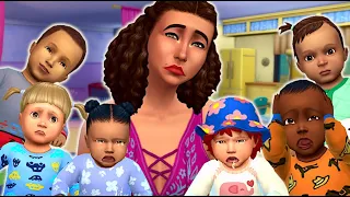 I forced my sim to spend 48hrs with 6 infants! //Sims 4 infants experiment