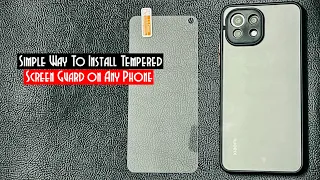 Simple Way To Install Tempered Screen Guard on Any Phone | Kartronics For Xiaomi Redmi Mi 11 Lite