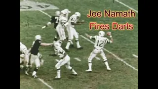 Namath Fires Darts(Jets At Raiders 1972)