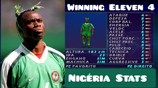 Winning Eleven 4 - Nigéria - Stats - PS1