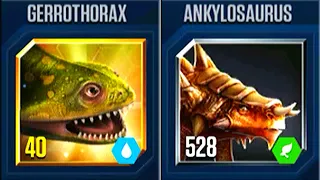 GERROTHORAX VS ANKYLOSAURUS AND UNLOCK SYNTHETOCERAS LEVEL 40 | HT GAME