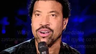 Lionel Richie - Hello live (napisy, tłumaczenie PL)