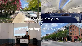 A Final Week in My Life at Johns Hopkins University