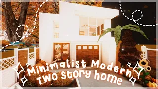 Minimalist Modern Aesthetic Two Story Autumn Home - Speedbuild and Tour - iTapixca Builds