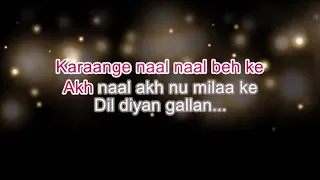Dil Diyan Gallan Karaoke with Scrolling Lyrics/Aatif aslam/salman khan