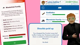 HOW TO JOIN THE MAFIA AND BECOME THE GODFATHER in BitLife | Bitlife life simulator