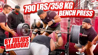 790 LBS/358 KG BENCH PRESS BY 468 LBS JULIUS MADDOX!