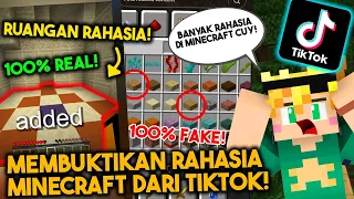 MEMBUKTIKAN RAHASIA MINECRAFT DARI TIKTOK! (PART 1)