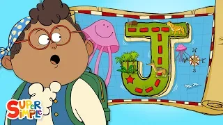 Alphabet Cartoon -  A Joyful Journey on "J" Island with the ABC Pirates