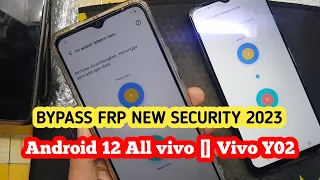 bypass frp new security 2023 Vivo Y02