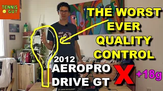 🎾 BABOLAT AEROPRO DRIVE GT 2012 Quality Control Test - This Is Shocking! 😲