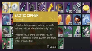 How To Get Exotic Ciphers And How To Use Them Destiny 2 - How Get Exotic Ciphers Without DLC