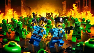 Fire in prison: Zombie revealed - Lego Police Zombie apocalypse