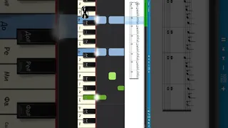 ЛСП & Oxxxymiron - Безумие - Как играть на пианино #shorts #pianotutorial #synthesia