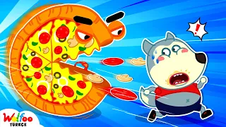 Pizza Canavarı Geliyor - Artık Abur Cubura Yok - Çocuklar İçin Çizgi Filmler 🐺 @WolfooTurkce