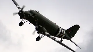 4Kᵁᴴᴰ Douglas C-47 Dakota ZA947 ‘Kwicherbichen’ BBMF Battle of Britain Memorial Flight
