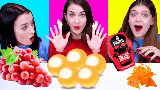 ASMR Most Popular Food Challenge (Yes Or No, Drink Race, One Chip) Eating Sounds